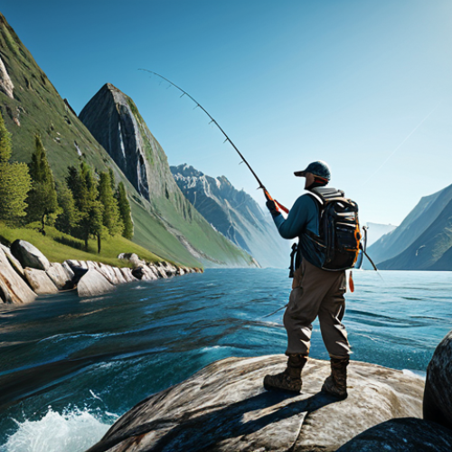 Home 8 Prompt 1: Dynamic Rock Fishing Adventure**